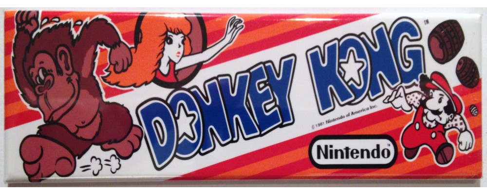 Donkey Kong Junior Arcade Game Marquee Fridge Magnet 