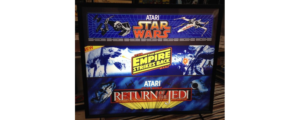 Star Wars Triple Marquee - Arcade Marquee Print - Lightbox - Atari