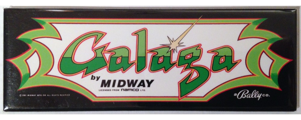 Galaga - Marquee - Magnet - Bally / Midway