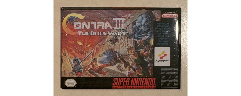 Contra 3 SNES - Video Games - Magnet
