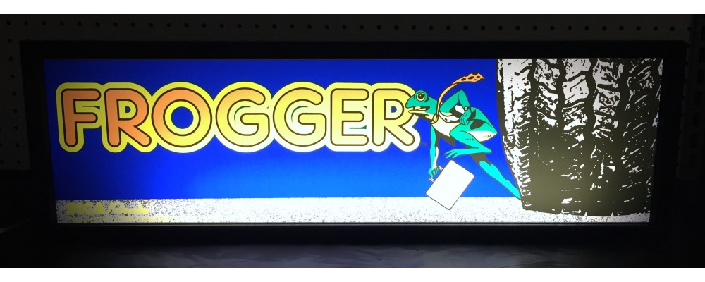 Frogger Arcade Marquee - Lightbox - Sega