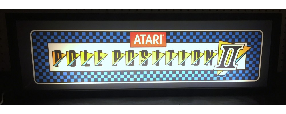 Pole Position II Arcade Marquee - Lightbox - Atari