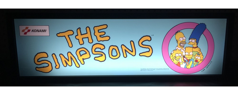 The Simpsons Arcade Marquee - Lightbox - Konami