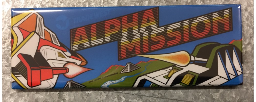 Alpha Mission - Arcade Game Marquee - Magnet - SNK