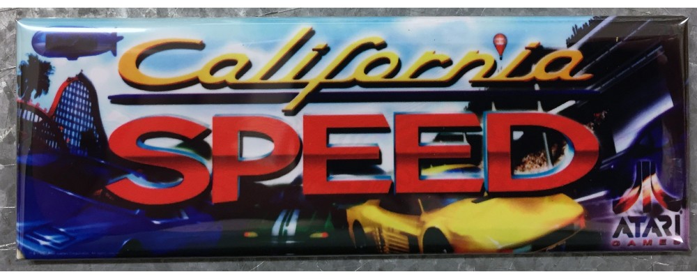 California Speed - Marquee - Magnet - Atari
