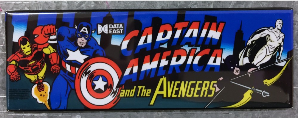 Captain America - Marquee - Magnet - Data East