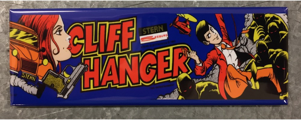 Cliff Hanger - Arcade Game Marquee - Magnet - Stern