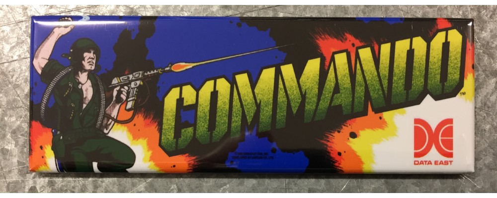 Commando - Arcade Game Marquee - Magnet - Data East