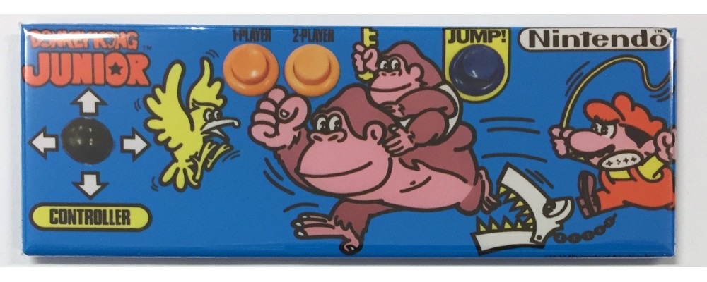 Donkey Kong Jr Control Panel - Arcade Marquee - Magnet - Nintendo
