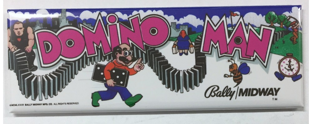 Domino Man - Marquee - Magnet - Bally/Midway
