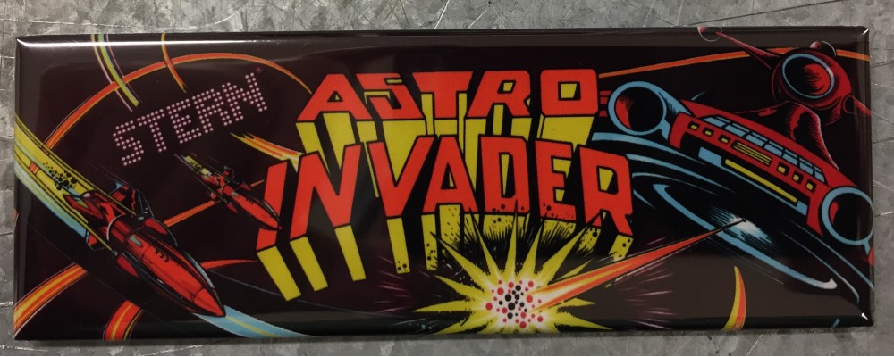 Astro Invader - Arcade Game Marquee - Magnet - Stern