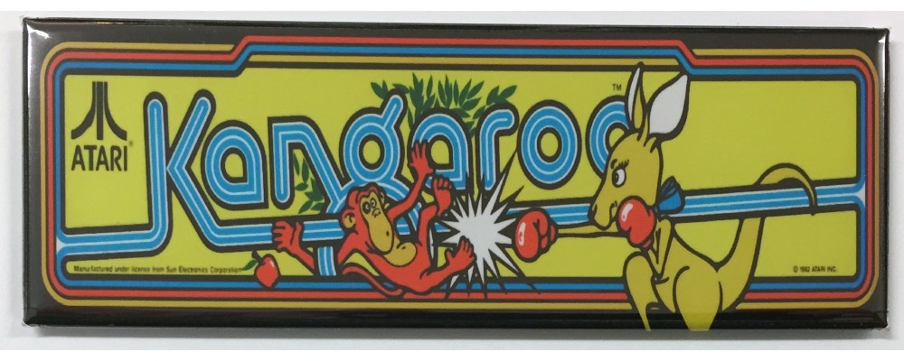 Kangaroo - Arcade Marquee - Magnet - Atari