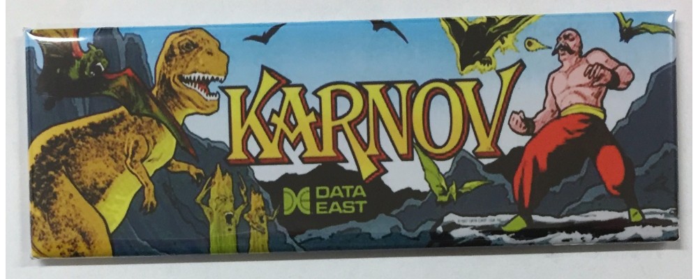 Karnov - Arcade Game Marquee - Magnet - Data East