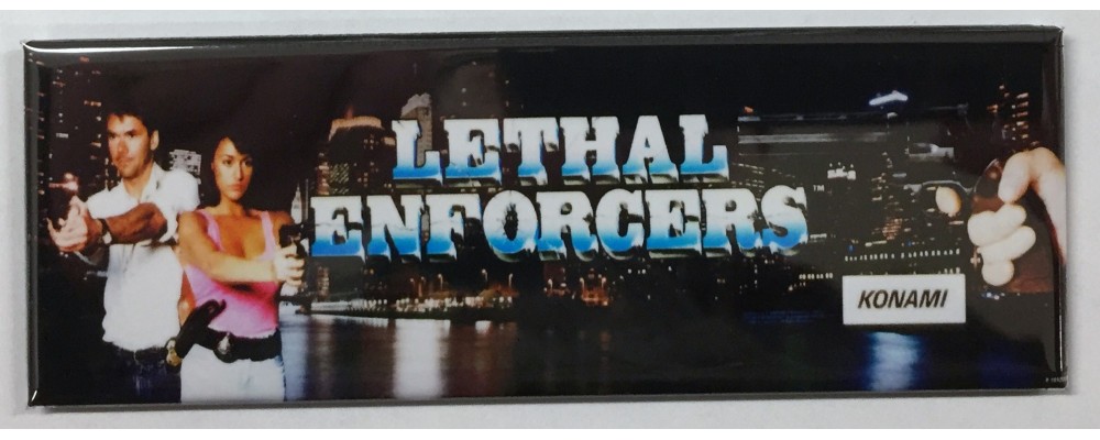 Lethal Enforcers - Marquee - Magnet -Konami