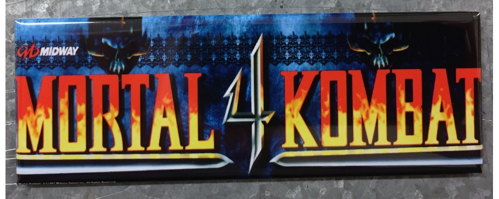 Mortal Kombat 4- Marquee - Magnet - Midway