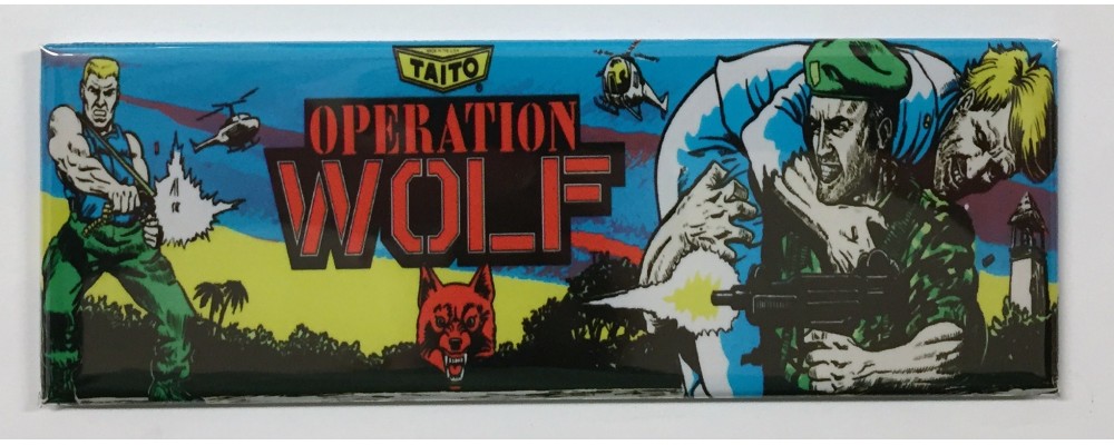 Operation Wolf - Arcade Marquee - Magnet - Taito