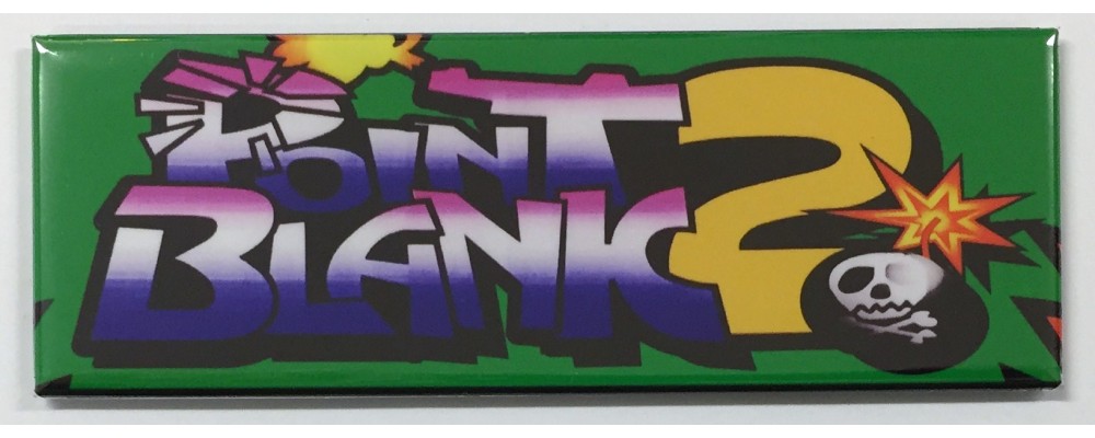 Point Blank 2 - Arcade Game Marquee - Magnet - Namco