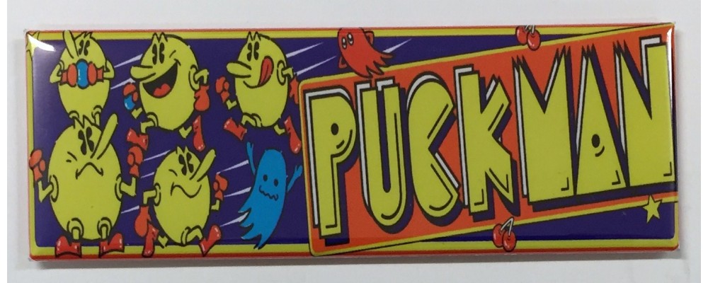 Puck Man - Arcade Game Marquee - Magnet - Namco