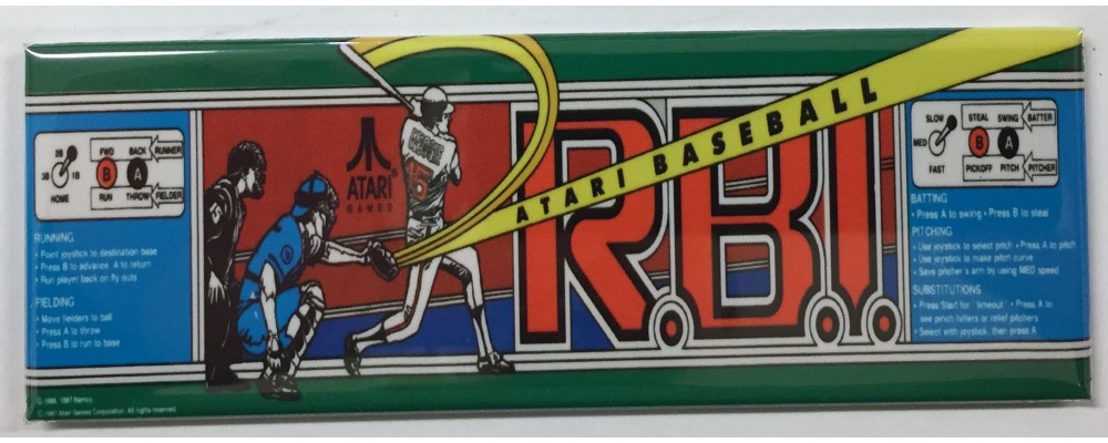 RBI Baseball - Arcade/Pinball - Magnet - Atari