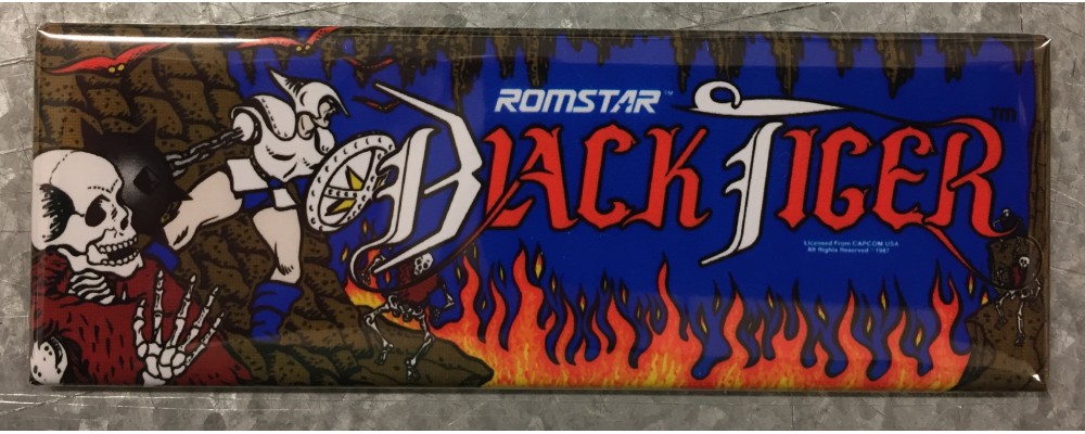 Black Tiger - Arcade Game Marquee - Magnet - Romstar