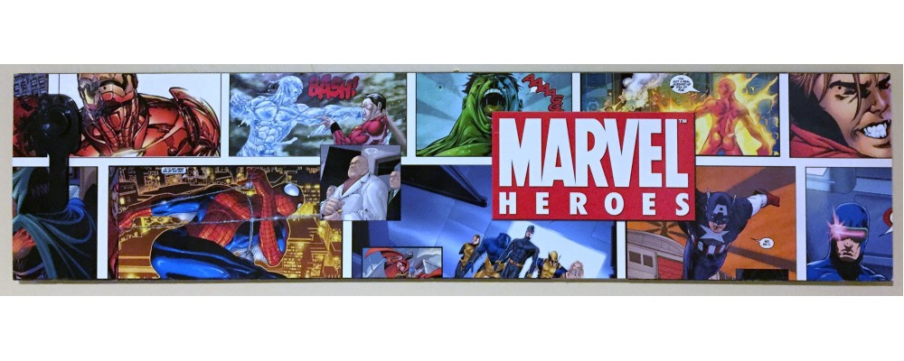 Marvel Super Heroes Pinball Machine Right Side Panel  - Wall Art  - Marvel