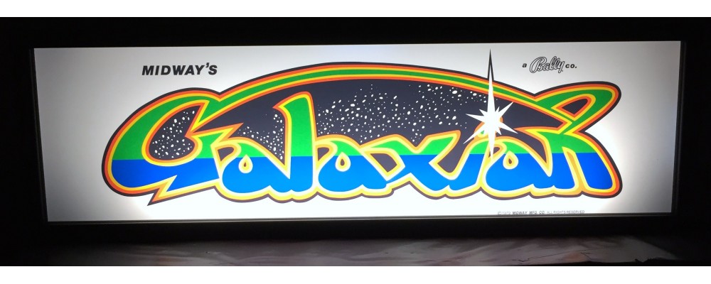 Galaxian Arcade Marquee - Lightbox - Bally/Midway