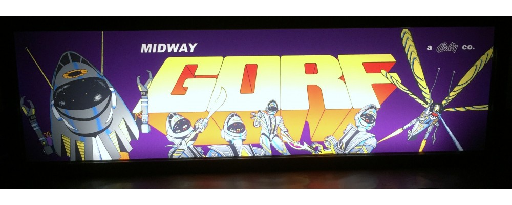 Gorf Arcade Marquee - Lightbox - Bally/Midway