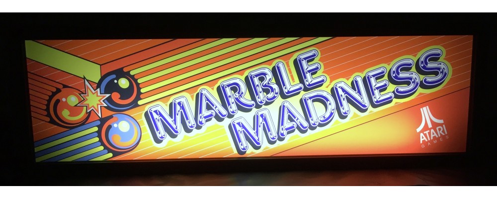 Marble Madness Arcade Marquee - Lightbox - Atari