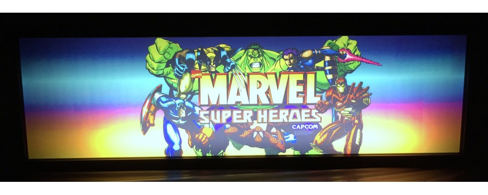 Marvel Super Heroes Arcade Marquee - Lightbox - Capcom