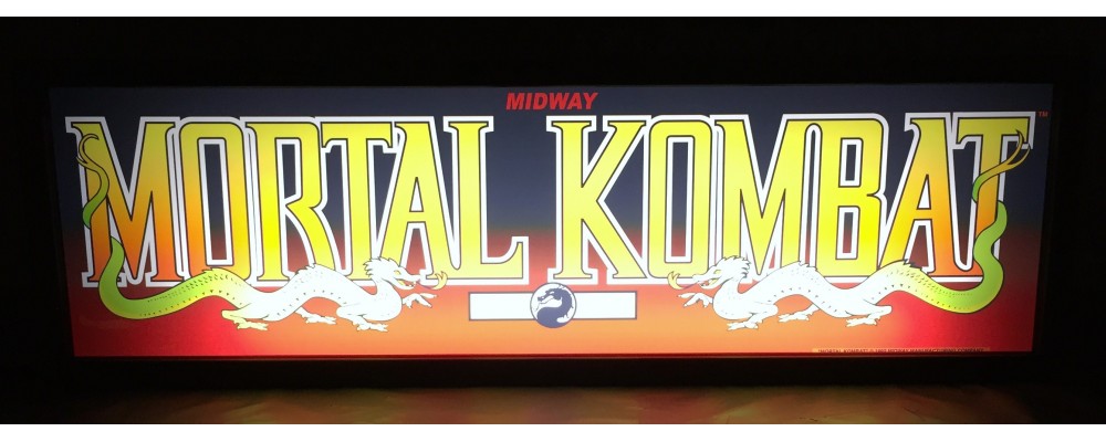 Mortal Kombat Arcade Marquee - Lightbox - Midway